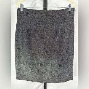 Antonio Melani Black and Silver Career Skirt Sz 12